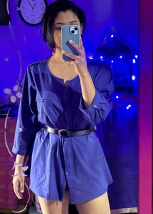 Blue Shirt Dress