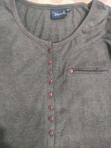 Gray Henley Top