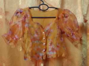 Floral Organza tops