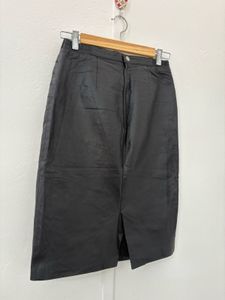 Pure leather Midi Skirt