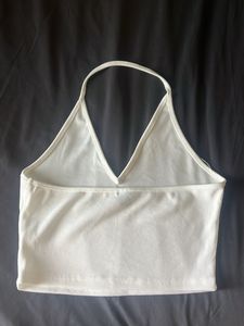 White Halter Top