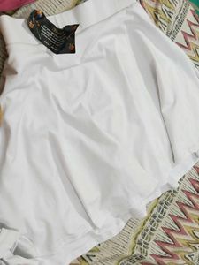 White Skort - Shorts and Skirt!