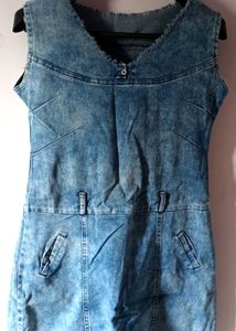Blue Denim Bodycon Dress