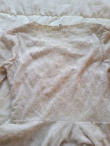 Lace Peplum Top