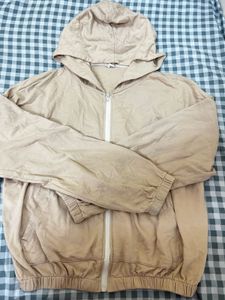 Beige Hoodie Jacket