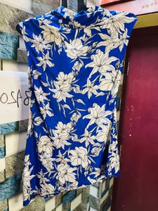 Women Blue Floral Printed Top
