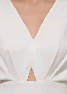 Elegant White Wide-Leg Jumpsuit