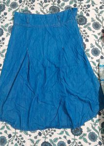 Vintage Denim Look Skirt