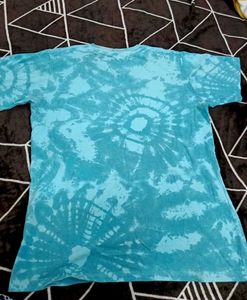 Details Blue Tie-Dye T-Shirt