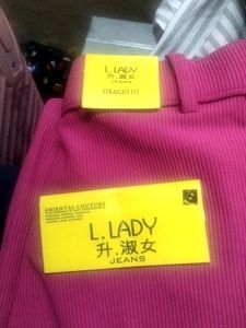 Dark Pink Colour Cotrise Pant