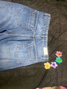 Frayed Hem Wide Leg Jeans , Baggy Jean For Girls
