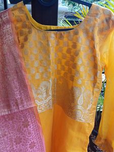 Beautiful Cotton Silk Kurta Dupatta