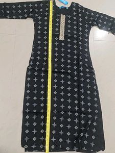 Elegant Black Printed Kurta