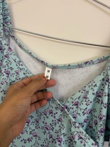 Blue Floral Dress For Women