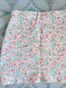 Floral Print Mini Skirt