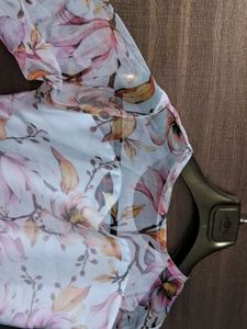 Stitched Floral Print Kurta