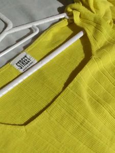 Yellow Puff Sleeve Top