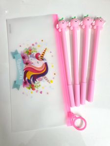 Set Of 4 Gel Pens With Pouch