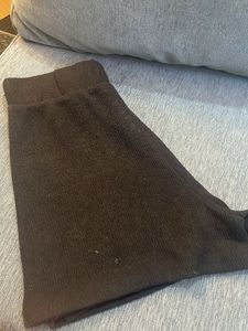 Black Knit Shorts