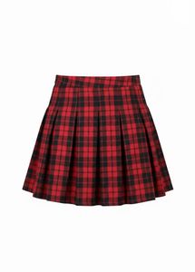 Red Plaid h&m Mini Skirt