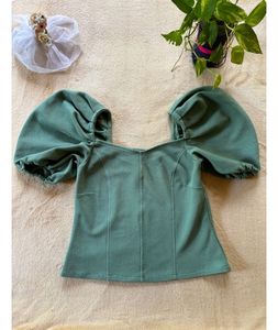 Sea Green Crop Top