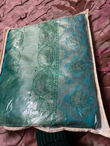 New Silk Saree With Unstich Blouse