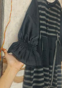 Black Abaya With Duppata