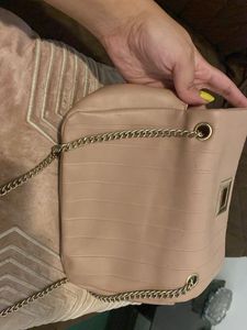 Blush Quilted Crossbody Bag