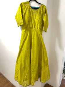Anarkali Suit With Contrast Banarasi Dupatta