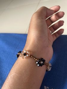 Beaded Flower Charm handmade