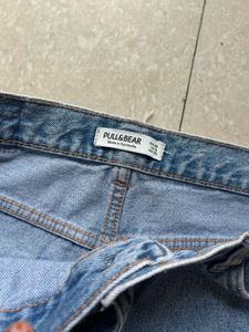 Pull &amp; Bear Mid Waist Blue Jeans
