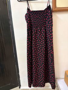 Floral Print Midi Slip Dress