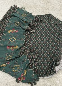 printer spun wool unstitch suit  digital Printed