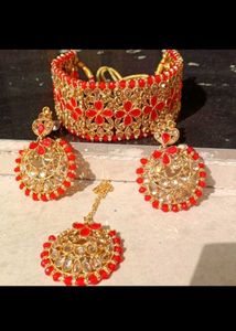 Red &amp; Gold Jewelry Set