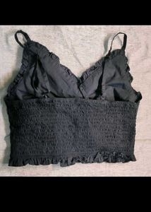 Vero Moda Black Ruffle Bralette