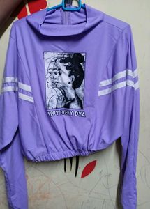 Purple Full Hand Silk Sweatshirt,Never Used ,Loose For Me