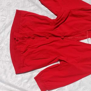 Imported Red Button-Down Jacket❤️