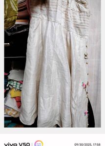 Beautiful lehnga with flowers multi colour