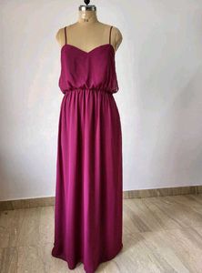 Elegant Magenta Maxi Dress