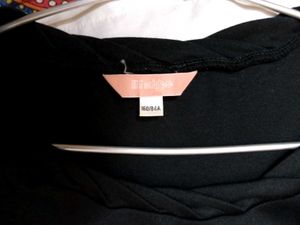 Elegant Black Dress with fur