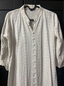 White Chikankari Kurta