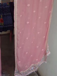 Pakistani Pink Embroidered Kurta Set