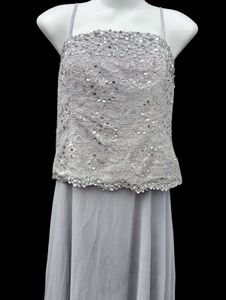 Elegant Grey Gown