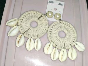 Aesthetic Off White Earrings
