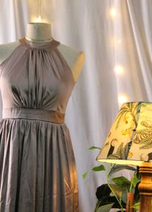 Elegant satin Maxi Dress