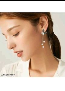 Butterfly Pearl Drop Earrings