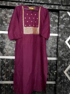 Elegant Purple Kurta