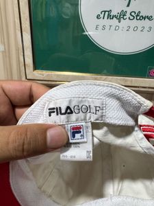 Fila Golf Unisex White Baseball Cap