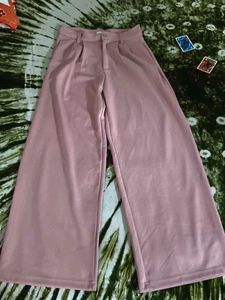 Pink High Waist Trouser