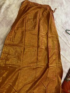 Heavy Net Embroidered Saree with Blouse &amp;Petticoat